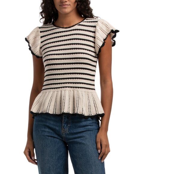 ZOE & CLAIRE natural Pull Over Sweater - Picture 1 of 2